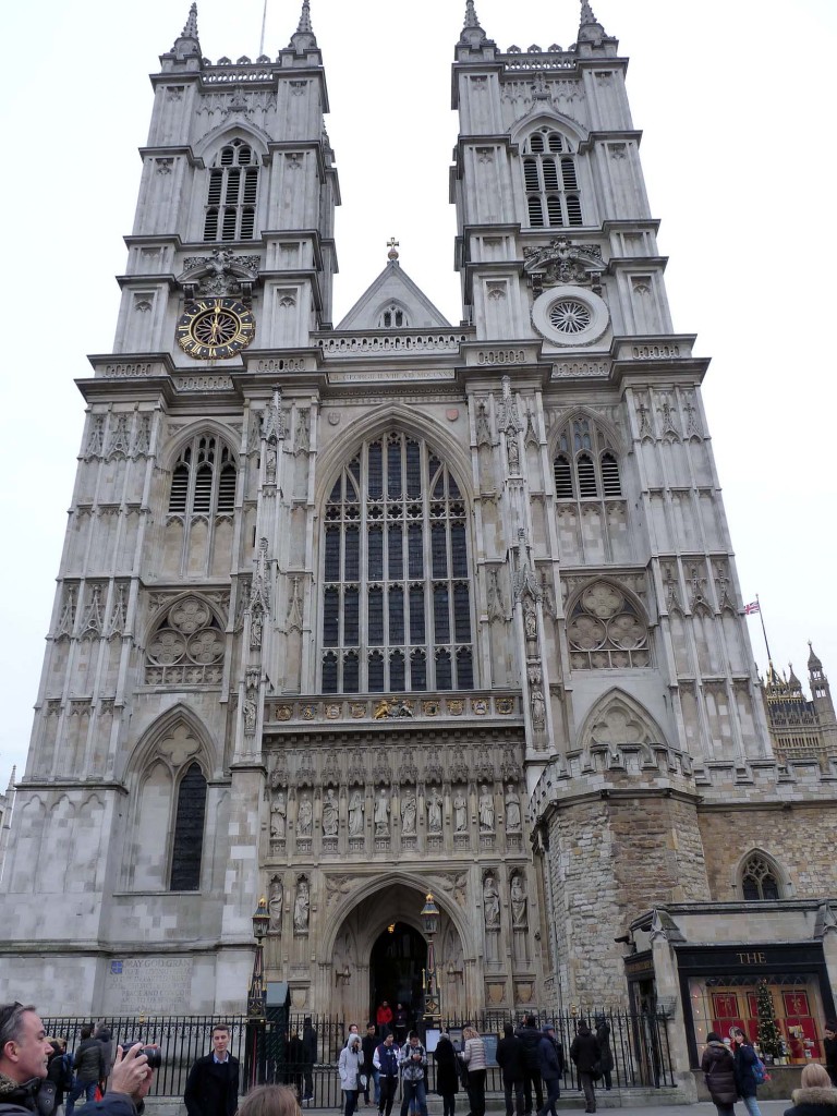 Das Westportal der Westminster Abbey