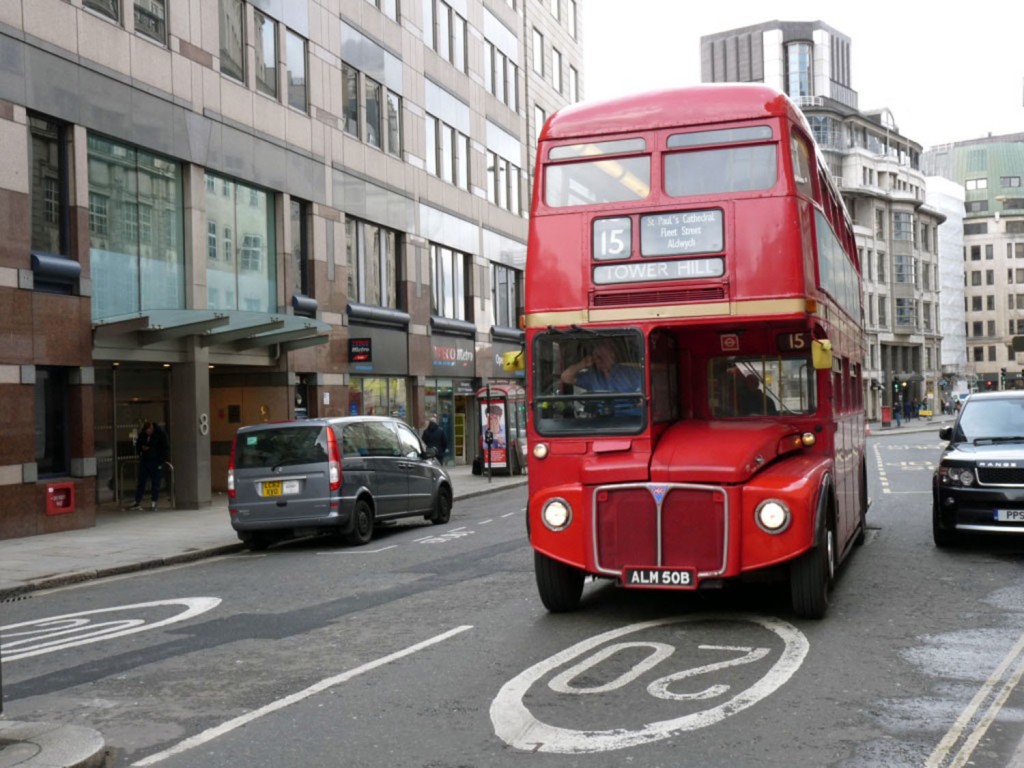 Ein alter London-Bus