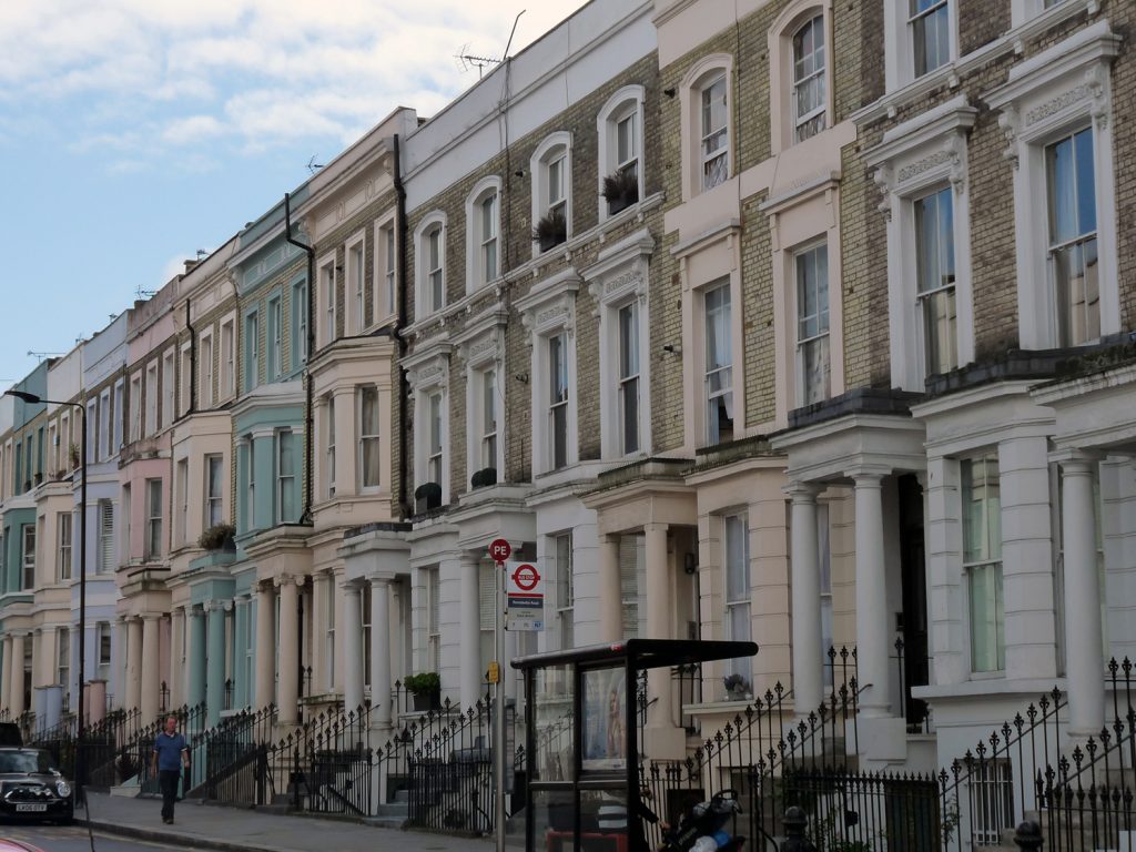 Fassaden von Notting Hill