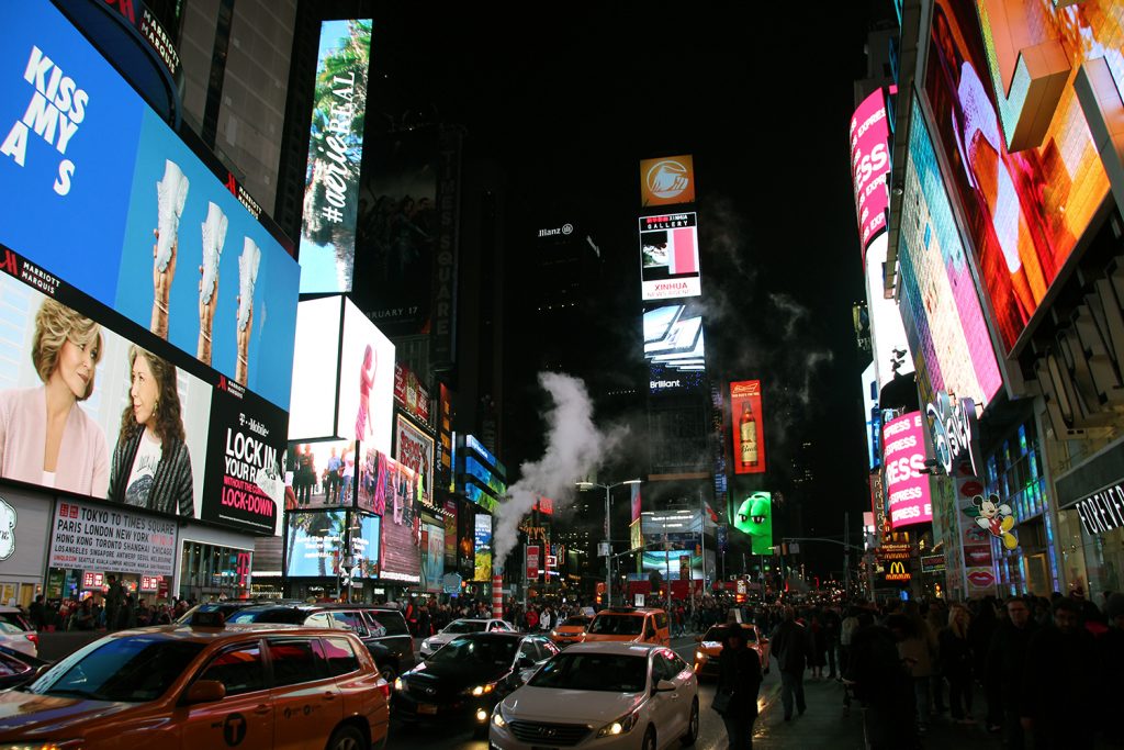 Am Times Square ist immer was los