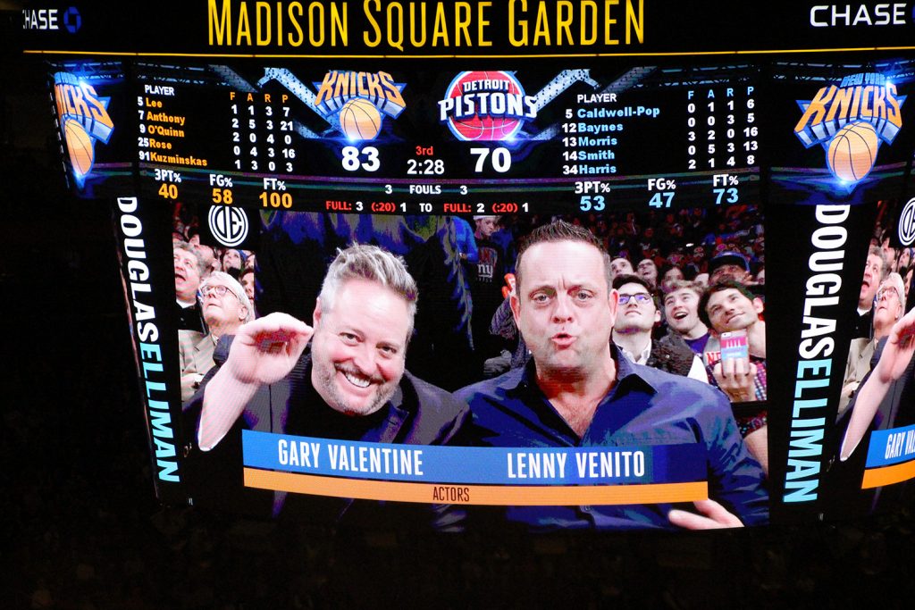 Gary Valentine und Lenny Venito bei den New York Knicks