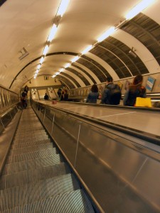 Rolltreppe in einer Underground Station