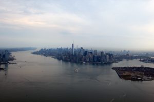 Der Blick auf New York City
