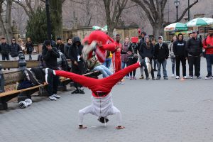 Eine der berühmten Breakdanceshows im Central Park