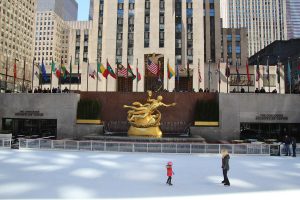 Die Eisbahn vor dem Rockefeller Center